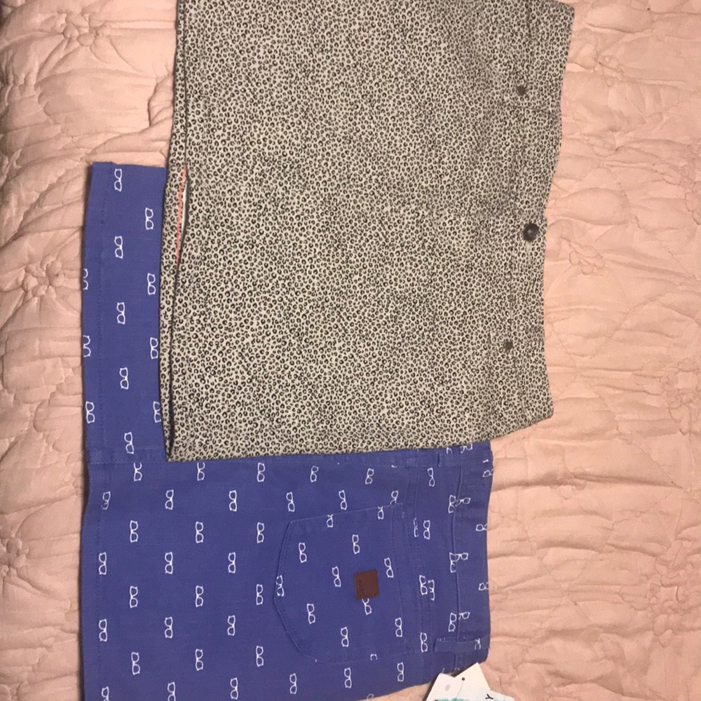 2 Roxy Girls Jean Skirts Bundle Size 16
